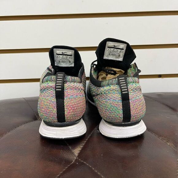 Nike Flyknit Racer Multicolor 526628-304 Rainbow Trainer Runner Men’s Size 6.5 - Picture 4 of 8